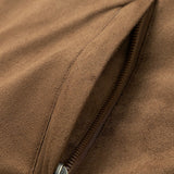 James - Suede Bomber Jacket with Padded Lining