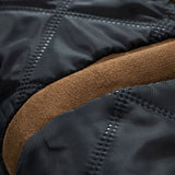James - Suede Bomber Jacket with Padded Lining