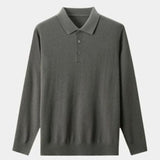 Dawson - Grey Long Sleeve Polo