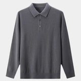 Dawson - Grey Long Sleeve Polo