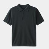Brandon - Classic Short Sleeve Polo with Button Placket