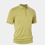 Brandon - Classic Short Sleeve Polo with Button Placket