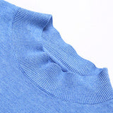 Nash - Slim Fit Short Sleeve Stand Collar Sweater