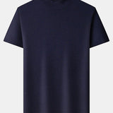 Nash - Slim Fit Short Sleeve Stand Collar Sweater