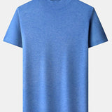 Nash - Slim Fit Short Sleeve Stand Collar Sweater