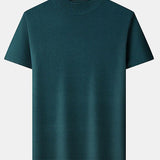 Nash - Slim Fit Short Sleeve Stand Collar Sweater