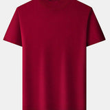Nash - Slim Fit Short Sleeve Stand Collar Sweater