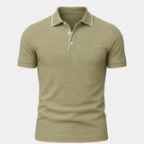Easton - Blue Polo with Contrast Piping