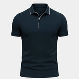 Easton - Blue Polo with Contrast Piping