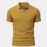 Easton - Blue Polo with Contrast Piping