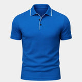 Easton - Blue Polo with Contrast Piping