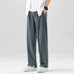 Linden men's wide leg lounge pants in Grey, view 5