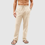 Thatcher men's linen drawstring pants, view 4