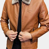 Glen - Black Jacket with Teddy Collar