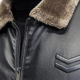 Glen - Black Jacket with Teddy Collar