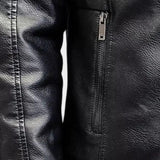 Glen - Black Jacket with Teddy Collar