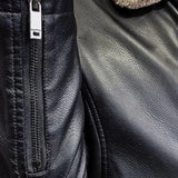 Glen - Black Jacket with Teddy Collar