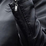 Glen - Black Jacket with Teddy Collar