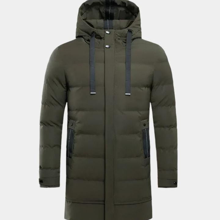 Angus - Long Quilted Puffer Jacket