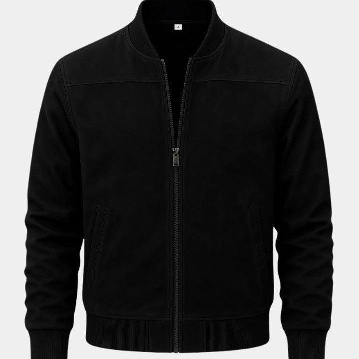 Dean - Taupe Bomber Jacket