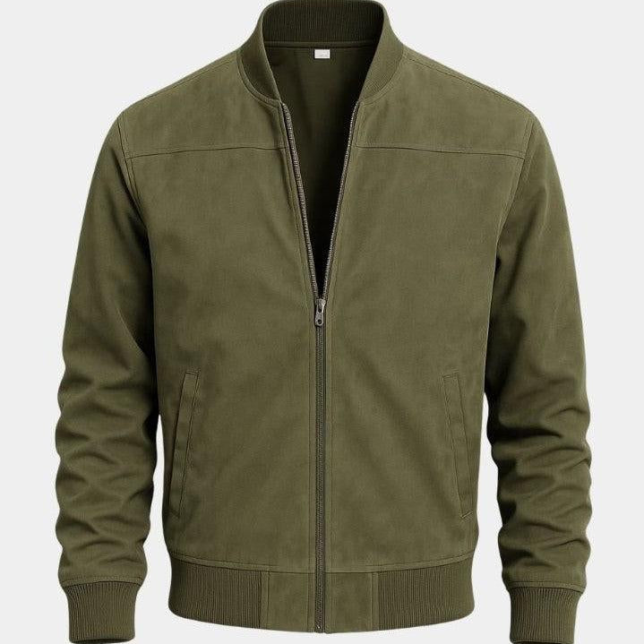 Dean - Taupe Bomber Jacket