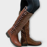 Lucy - Elegant Lace-Up Ankle Boots