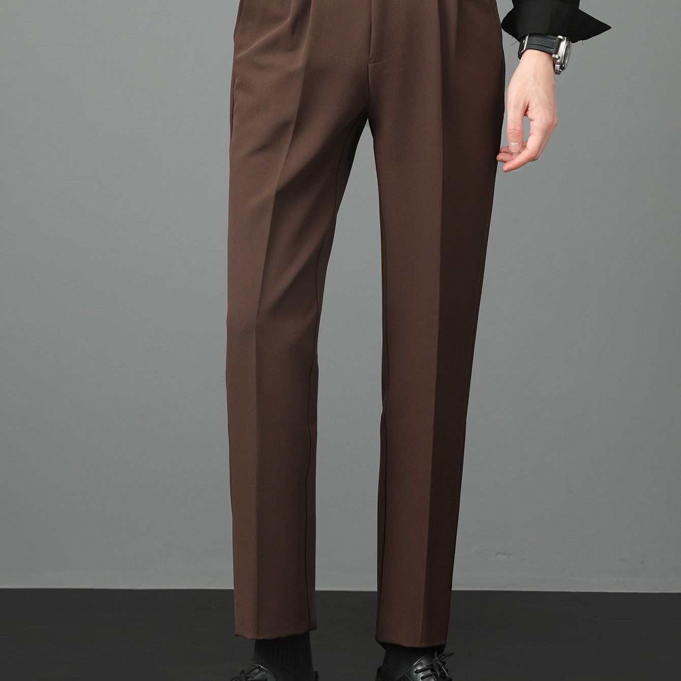 Rene - High Waist Slim Fit Trousers