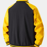 Jensen - Stand Collar Baseball Jacket with Contrast Embroidery