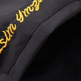 Jensen - Stand Collar Baseball Jacket with Contrast Embroidery