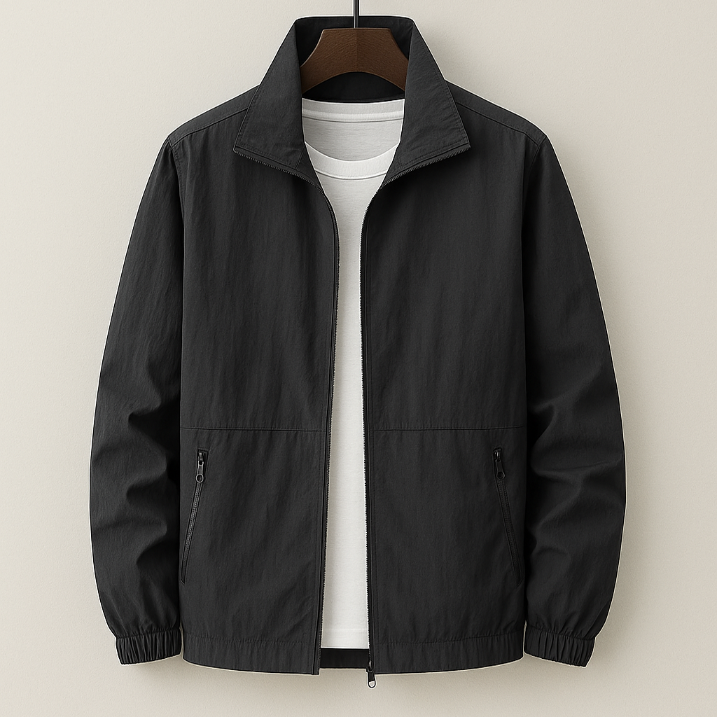Rocco men's transitional jacket in Black, view 5