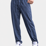 Luc - Straight Leg Linen Cotton Pants