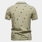 Travis - White Printed Polo