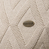 Reese - Geometric Motif Jacquard Crew Neck Sweater