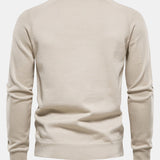 Reese - Geometric Motif Jacquard Crew Neck Sweater