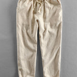 Emile - Linen Cotton Cropped Pants