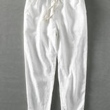 Emile - Linen Cotton Cropped Pants