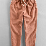 Emile - Linen Cotton Cropped Pants