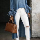 Vanessa - Casual Denim Blouse