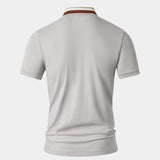 Trevor - Light Grey Polo with Contrast Collar