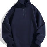 Ross - Mock Neck Quarter-Zip Sweatshirt