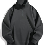 Ross - Mock Neck Quarter-Zip Sweatshirt