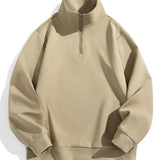 Ross - Mock Neck Quarter-Zip Sweatshirt