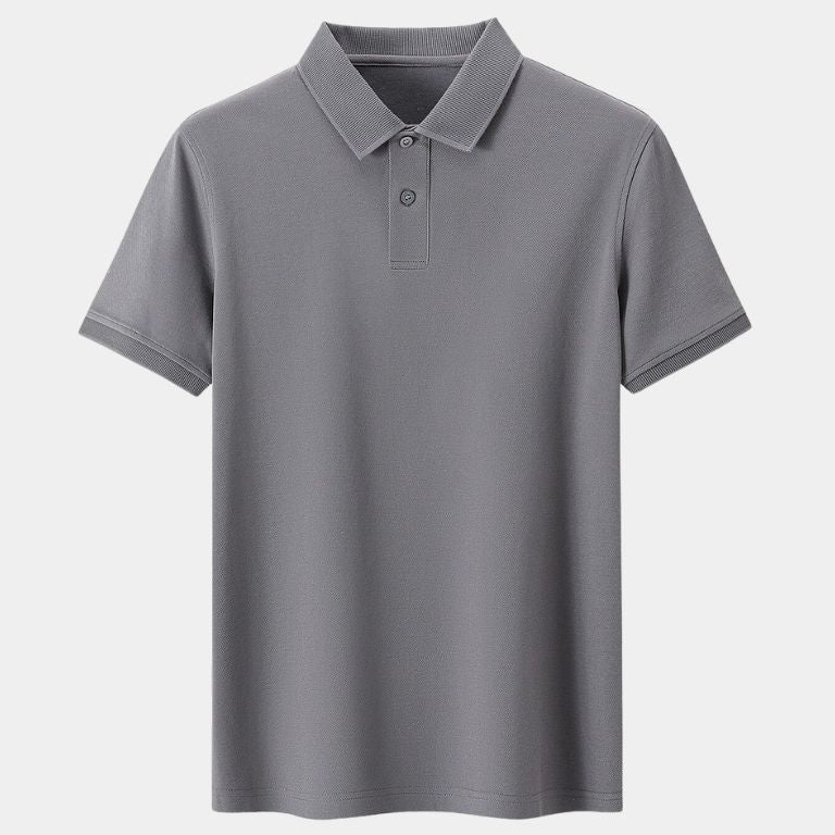 Shane - Light Grey Classic Polo