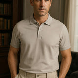 Shane - Light Grey Classic Polo