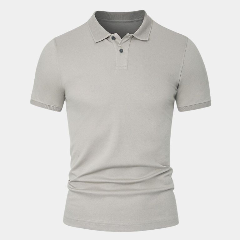 Shane - Light Grey Classic Polo