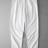 Adam - Straight Leg Linen Pants