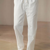 Adam - Straight Leg Linen Pants