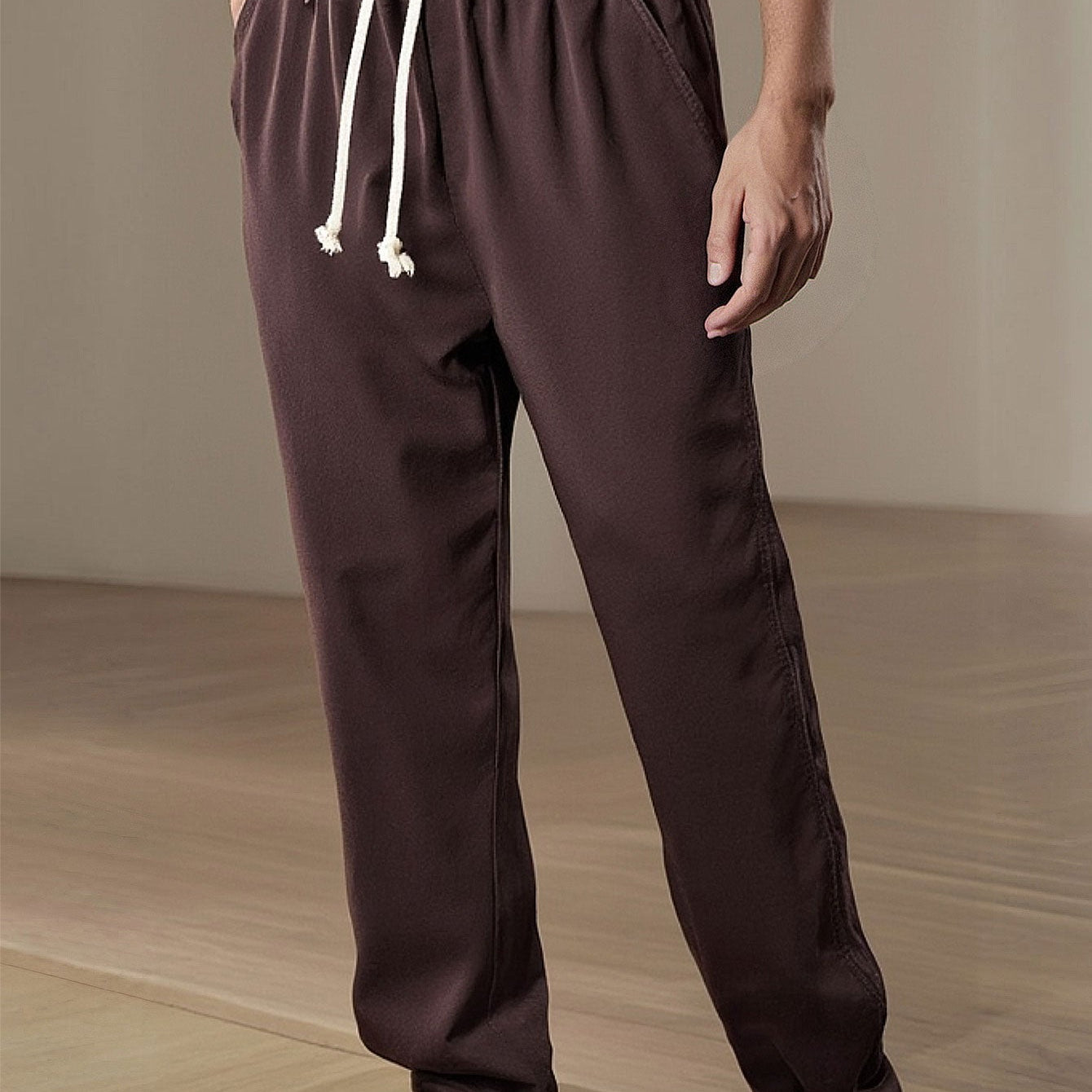 Adam - Straight Leg Linen Pants