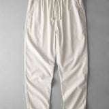 Adam - Straight Leg Linen Pants