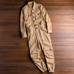 Hollis men's button front workwear jumpsuit in Khaki, view 2